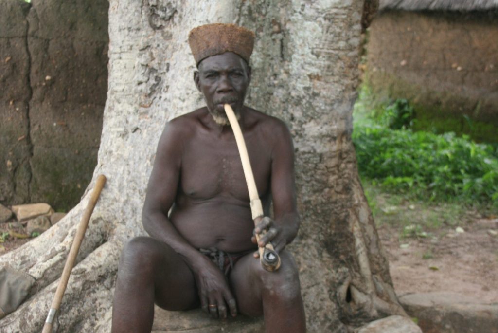 Taneka man smoking